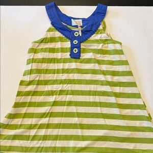 Matilda Jane Blue and Green Top with Button Detail